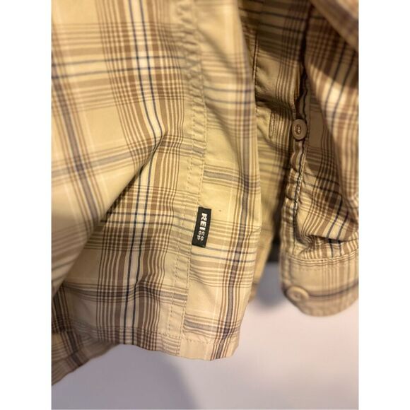 REI COOP Men’s 2XL XXL Tan Casual Button Down Shirt Long Sleeve - Picture 6 of 7